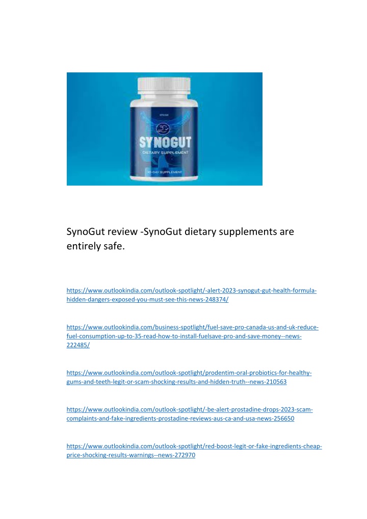 synogut review synogut dietary supplements