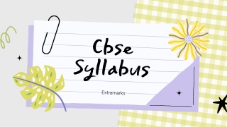 CBSE Syllabus 2023-24 for Class 1 to 12 - Extramarks
