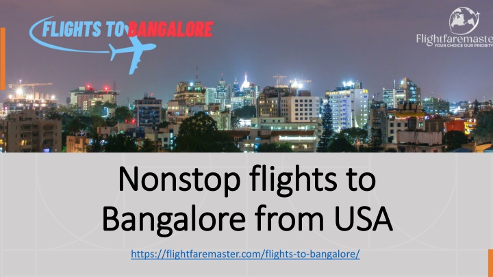 nonstop flights to bangalore from usa