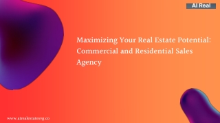 Your Trusted Sales Agency for Commercial and Residential Properties: Expertise Y