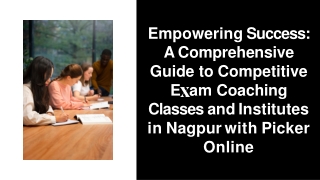 Competitive Exam Coaching Classes and institute in Nagpur - Picker Online