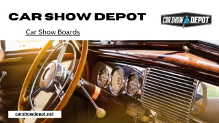Retractable show board - Carshowdepot.net