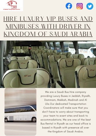Saudi Bus Hire|Saudi Coaches