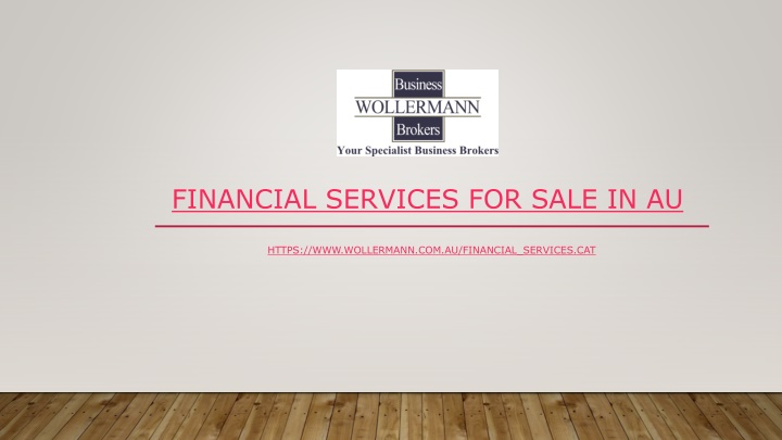 financial services for sale in au