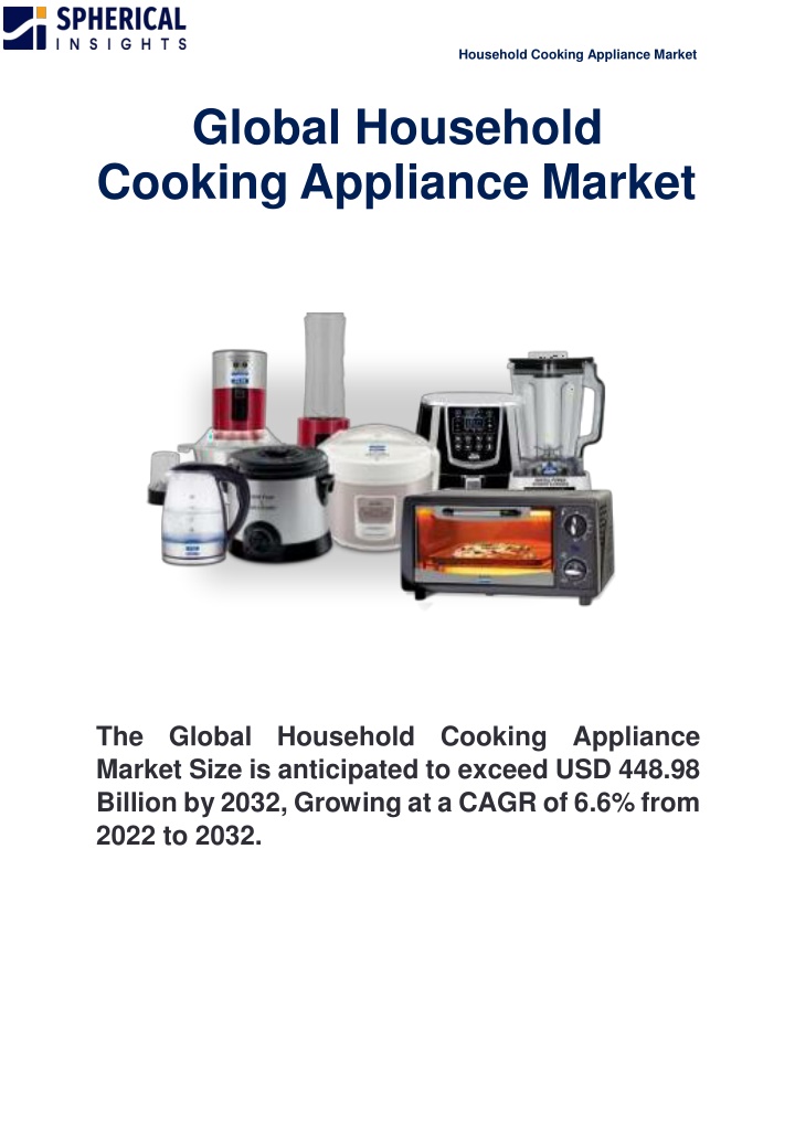 global household cooking appliance market