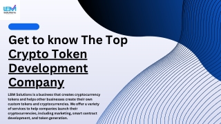Which is the Best Crypto Token Development Company