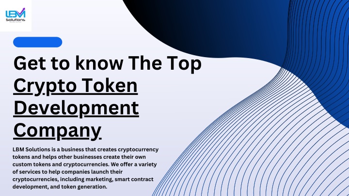 get to know the top crypto token development