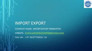 import export