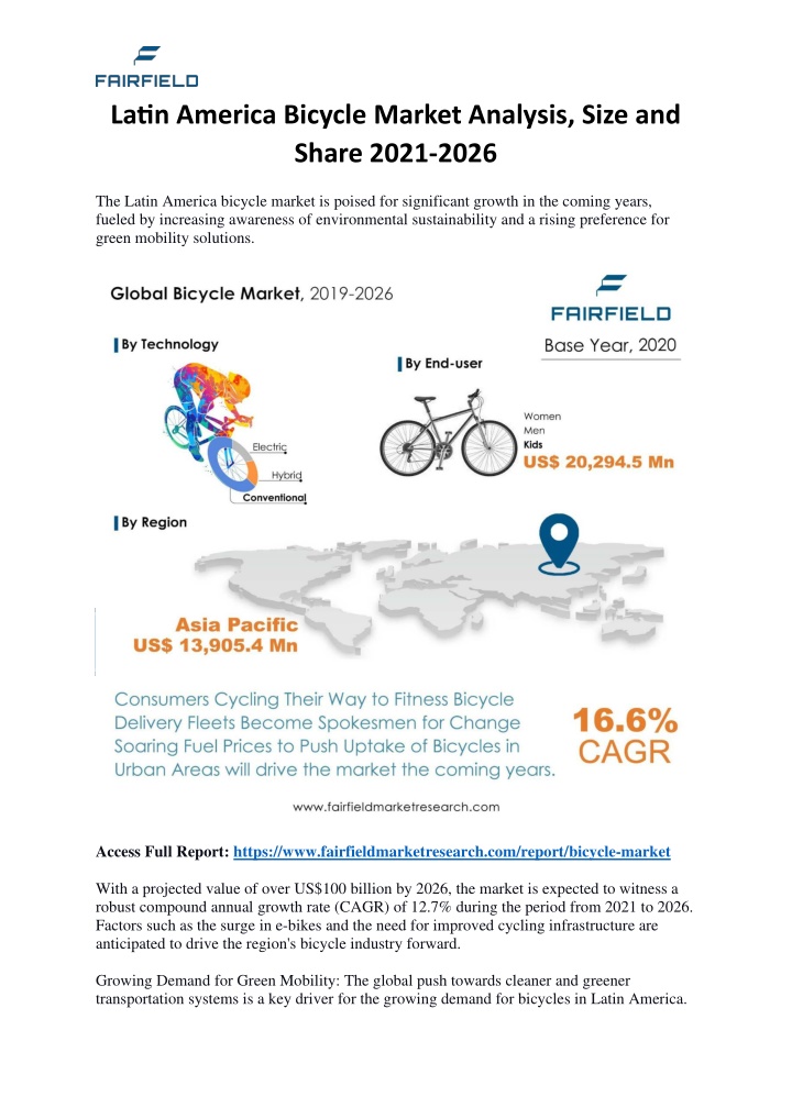 latin america bicycle market analysis size