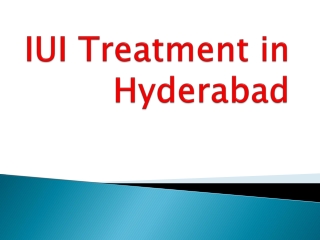 IUI Treatment in Hyderabad