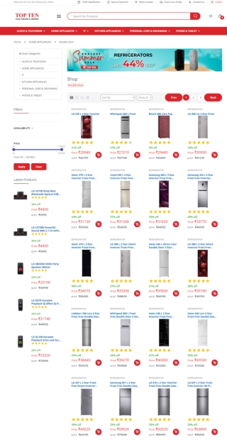 Buy refrigerator double door Online in Mumbai at Best Price | Top Ten Electronic