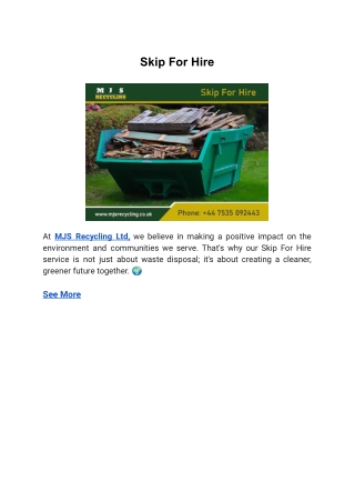skip for hire