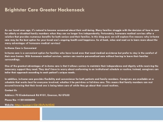 brightstar care greater hackensack