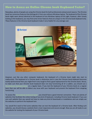 how to access an online chrome book keyboard