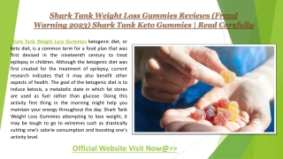 Shark Tank Weight Loss