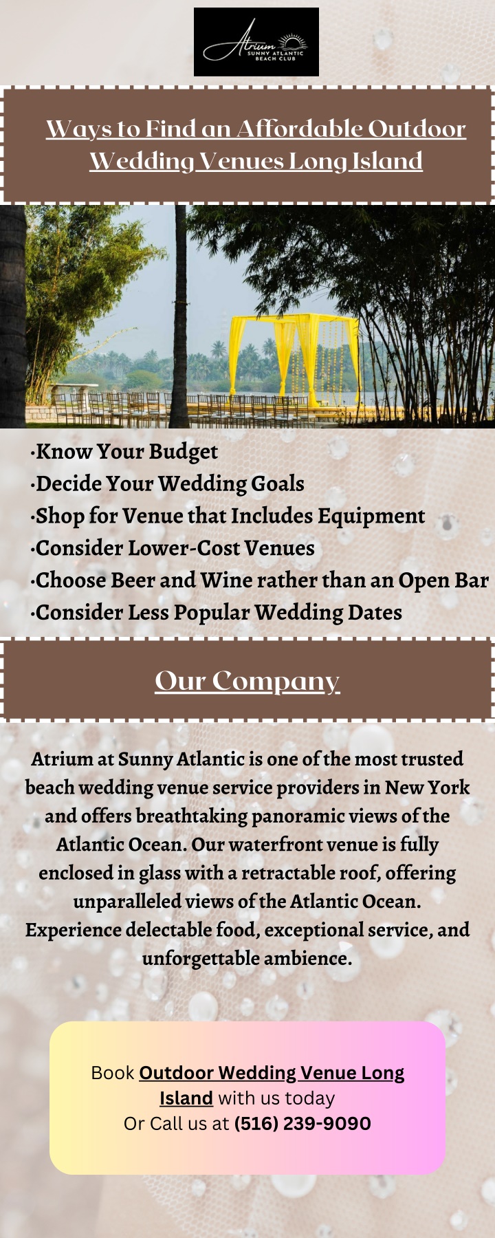 ways to find an affordable outdoor wedding venues