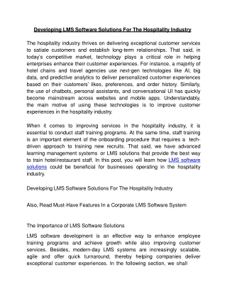 developing lms software solutions