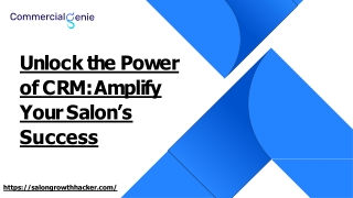 Unlock the Power of CRM Amplify Your Salon’s Success