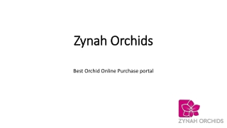 Zynah Orchids- PPT