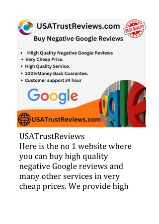 Google negative reviews