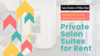Frequently Asked Questions for Private Salon Suites for Rent