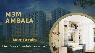 M3M Ambala | Experience the Modern Lifestyle