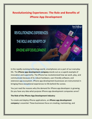 revolutionizing experiences the role and benefits
