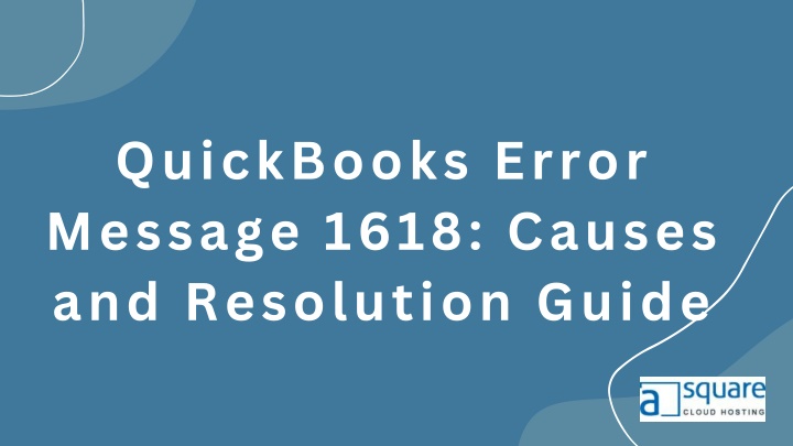 quickbooks error message 1618 causes