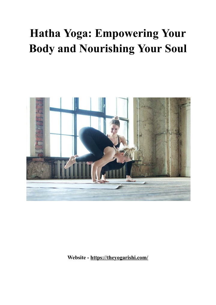 hatha yoga empowering your body and nourishing
