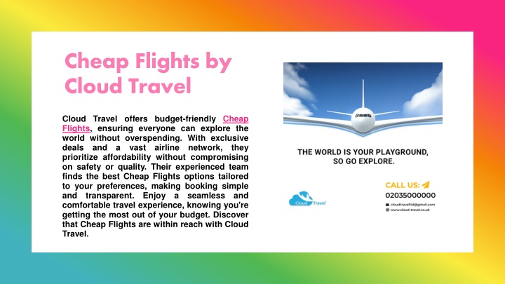 cheap flights by cloud travel
