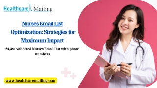 nurses email list optimization strategies