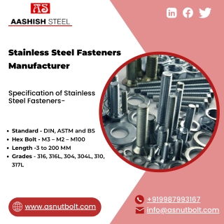 Nuts | Stainless Steel Fasteners | Screws | Aashish Steel