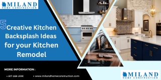 5 Creative Kitchen Backsplash Ideas for your Kitchen Remodel
