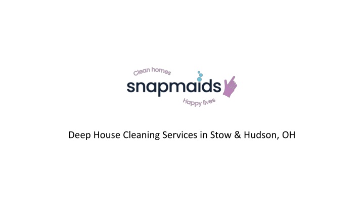 deep house cleaning services in stow hudson oh