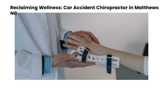 reclaiming wellness car accident chiropractor