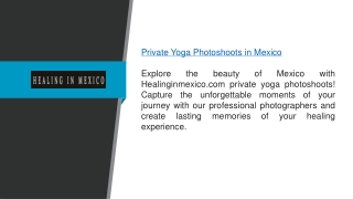 private yoga photoshoots in mexico explore