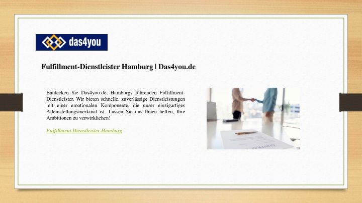 fulfillment dienstleister hamburg das4you de