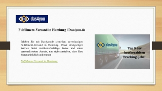 fulfillment versand in hamburg das4you de
