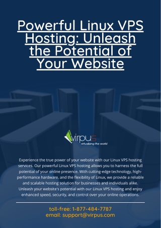 Powerful Linux VPS Hosting Unleash the Potential of Your Website