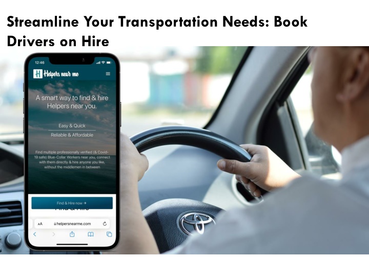 streamline your transportation needs book drivers