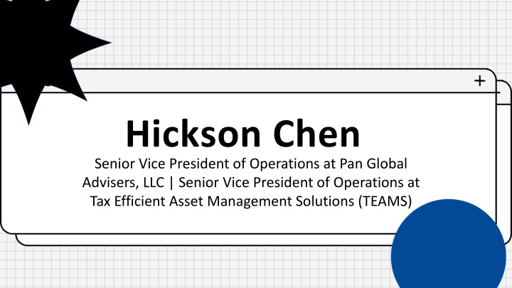 hickson chen senior vice president of operations