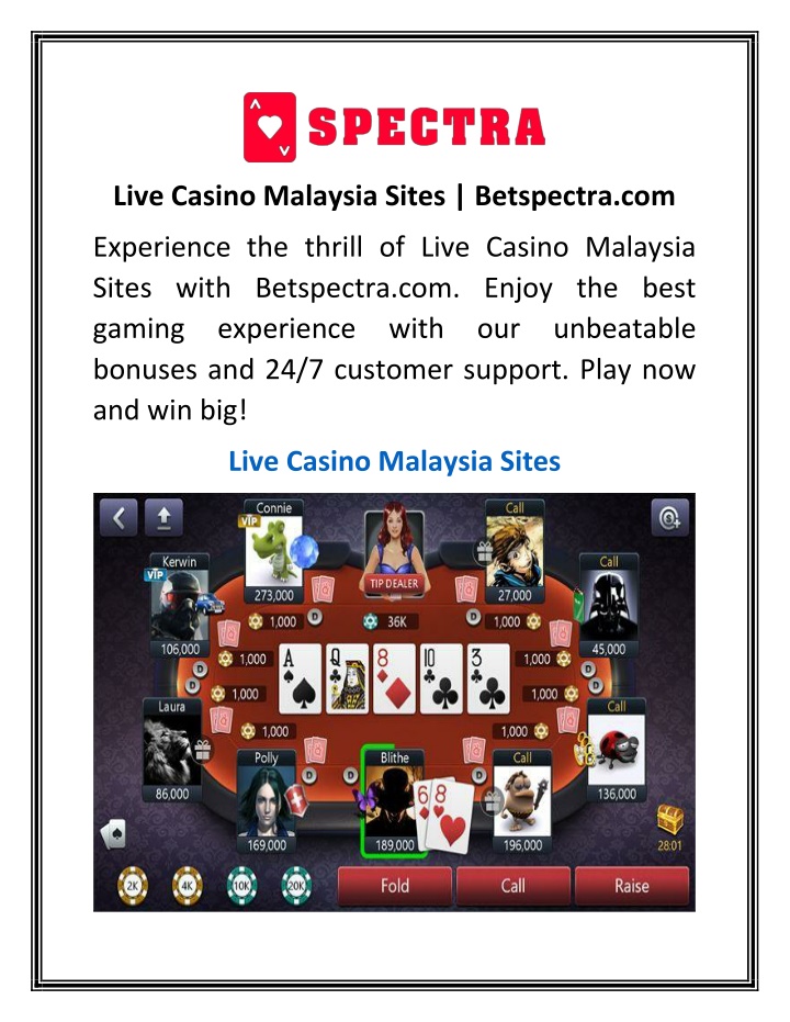 live casino malaysia sites betspectra com