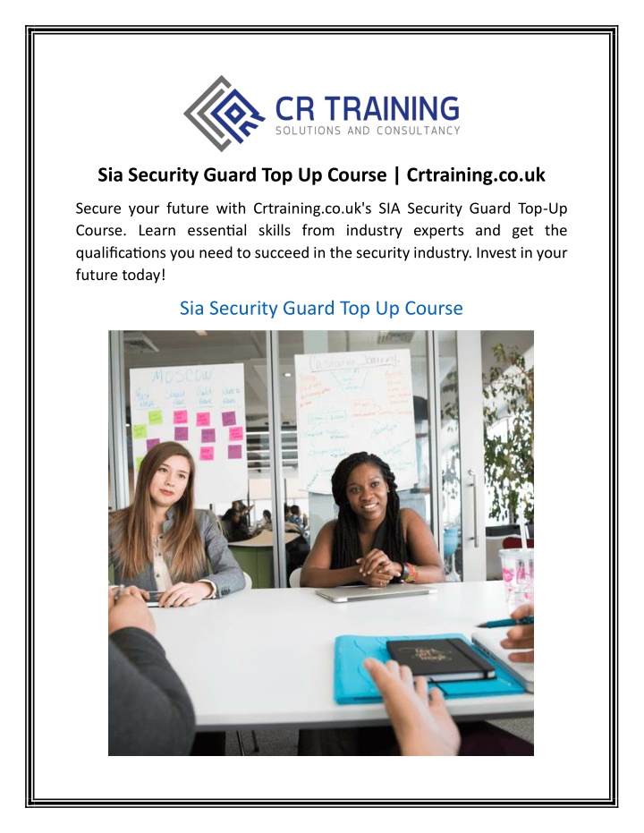 sia security guard top up course crtraining co uk