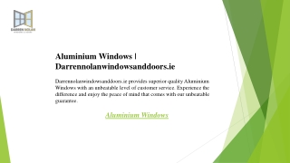 Aluminium Windows  Darrennolanwindowsanddoors.ie