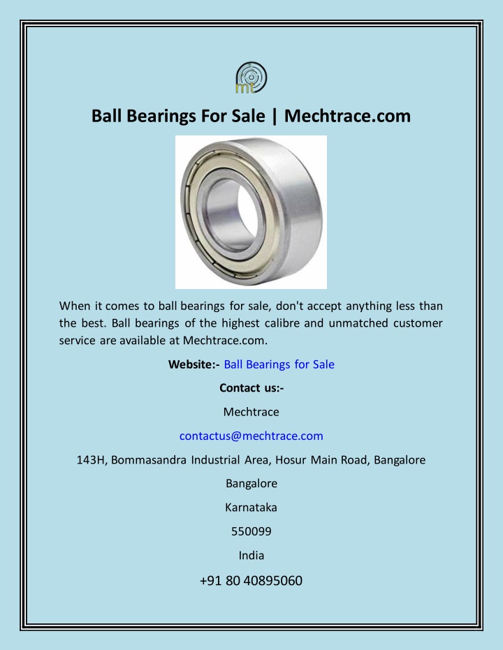 ball bearings for sale mechtrace com