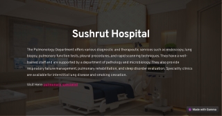 Best pulmonology treatment in India | Sushrut Hospital
