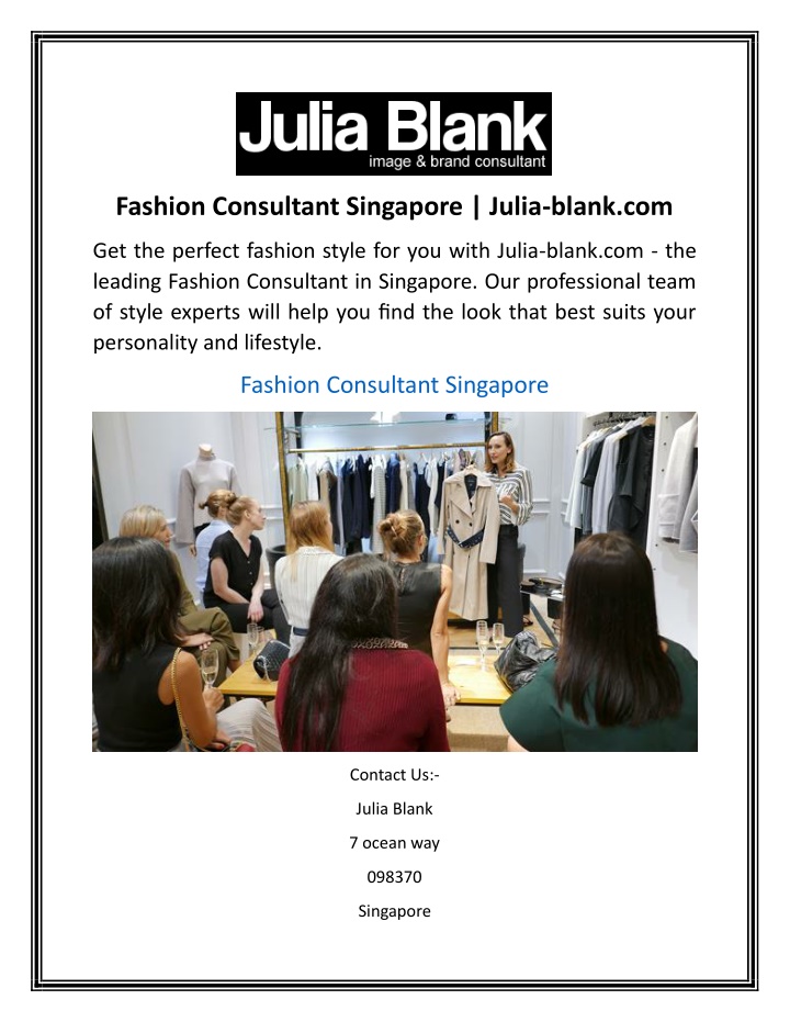 fashion consultant singapore julia blank com