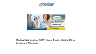 medisys data solutions mds most trusted medical