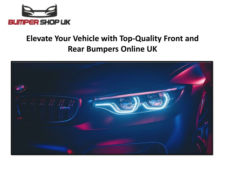 elevate your vehicle with top quality front