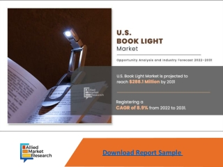 U.S. Book Light Market Expected to Reach $288.1 Million by 2031-Allied Market Re